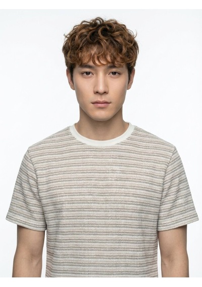 LOFT Regular Fit Erkek Tshirt K.kol Lf2042333 Q1.v1 Ekru