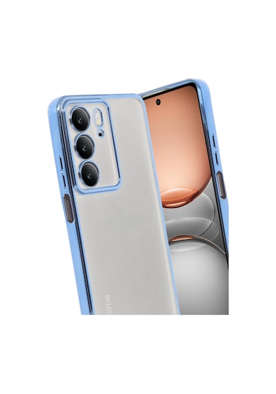 Newface Realme C75 4g Kılıf Razer Lensli Silikon - Glblseme - 48 Açık Mavi