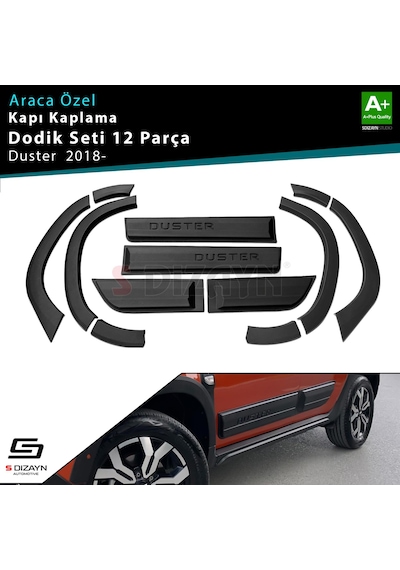 S-dizayn Dacia Duster 2 Kapı Koruma Ve Çamurluk Kaplaması Dodik Seti 2018 Üzeri A+ Kalite