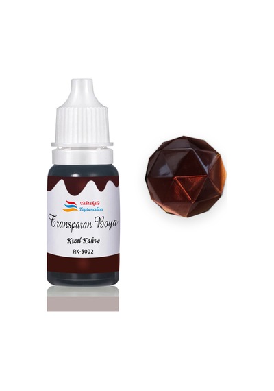 Epoksi Reçine Transparan Boya Pigment Şeffaf Epoksi Boyası 20 Ml Kızıl Kahve - 3002