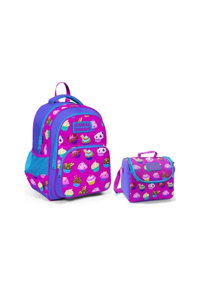 Coral High Cupcake İlkokul Sırt Çantası ve Beslenme Çantası - Kız