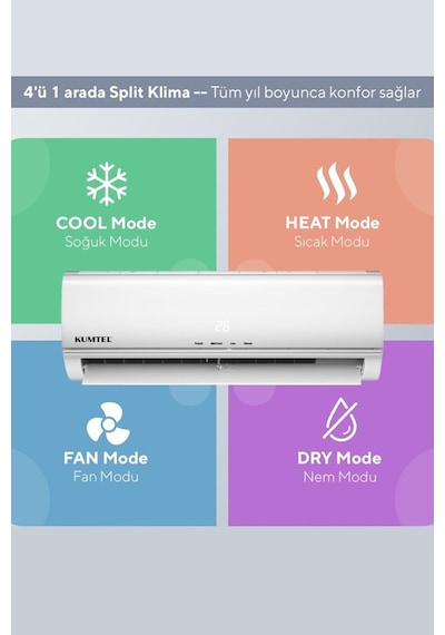 Kumtel Matsu KMSAC-18 A++ 18000 BTU Inverter Duvar Tipi Klima
