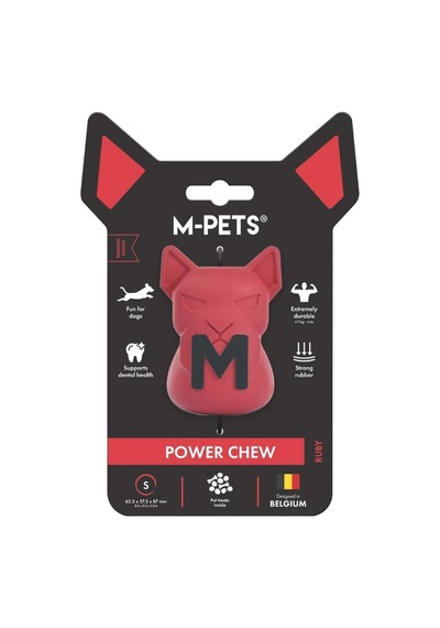 M-pets Power Chew Kauçuk Köpek Ödül Oyuncağı Ruby S