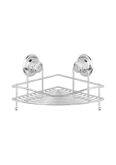 Teknotel Tek Katlı Vakumlu Banyo Duş Köşe Rafı Krom Dm250 Krom