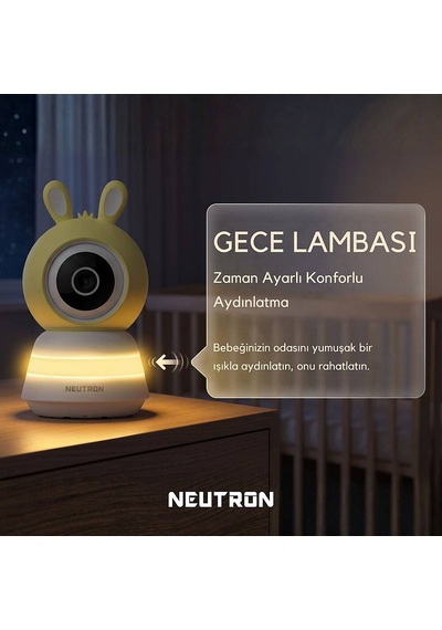 Neutron Ntl-bc-04wbm Bebek Kamerası, Ebeveyn Ekranlı Ve Ninni Özellikli Bebek Kamerası