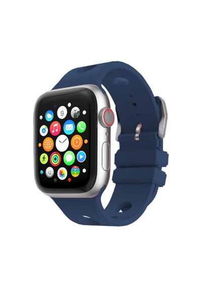 Apple Uyumlu Watch  38mm Delikli Tasarım Zore Krd-147 Silikon Kordon