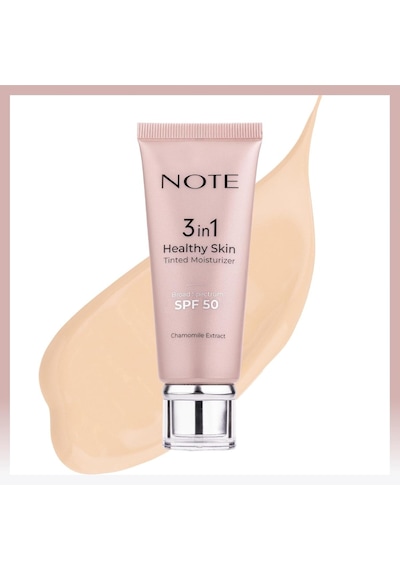 Ayrex Cosmetics 3 İn 1 Healthy Skin Light Tinted Moisturizer 50 Spf Renk Ton Eşitleyici Aydınlatıcı Krem, 00 Açık