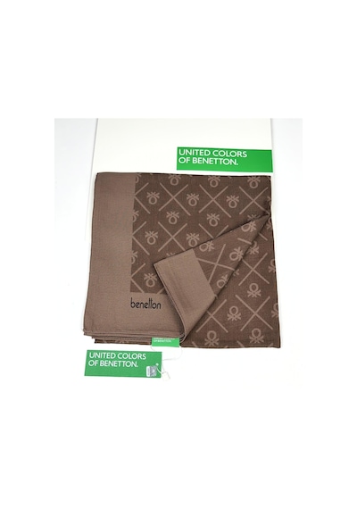 Benetton Elegante Uno Şal 1026 Koyu Kahve