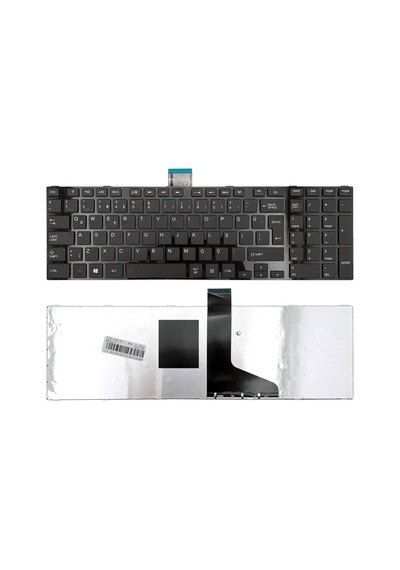 Siyah, Notebook Klavye - Toshiba Satellite C855-2g9, C855-2gc, C855-2ge, C855-2gf Muadili İle Uyumlu