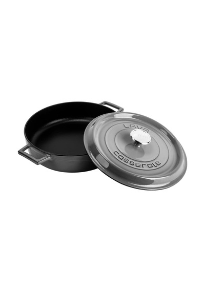 Metal Premium Serisi - Döküm Çok Amaçlı Tencere, Yuvarlak, 28 Cm, Majolik Gri Genel