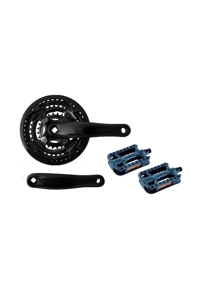 Belderia Bisiklet 3'lü Aynakol - Pedal Komple Set Açık Gri