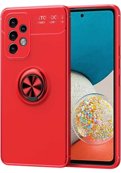 Samsung Uyumlu Galaxy A53 Kilif Lens Yüzüklü Miknatisli Silikon Kapak 534079740