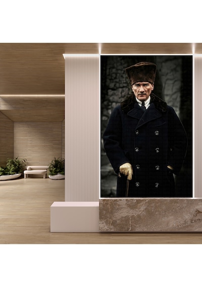 Mustafa Kemal Atatürk 70x100 Cm Poster Duvar Kağıdı 03 Çok Renkli