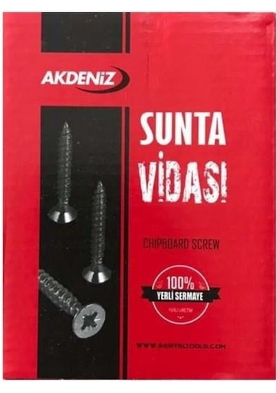 Akdeniz Sunta Vidası 4x35 500 Adet 4x35