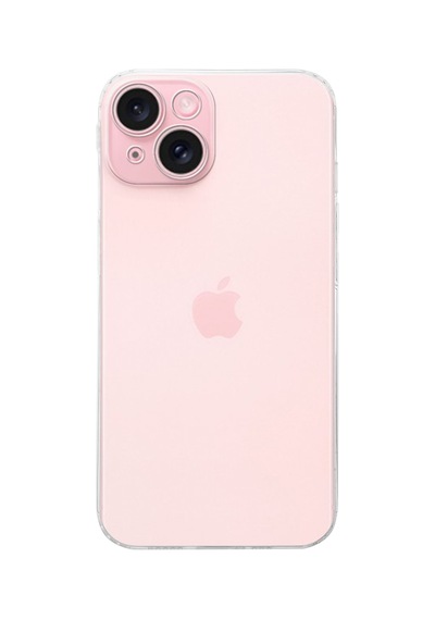 Apple , Uyumlu iPhone 15 1mm Kapak Kamera Korumalı Süper Silikon Şeffaf Kılıf
