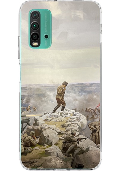Redmi 9t-poco M3 Uyumlu Cephede Komutan Bağımsızlık Atatürk Baskılı Silikon Kılıf Renkli