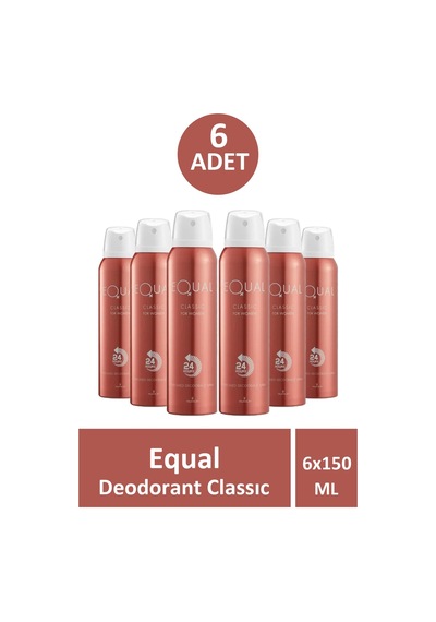 Equal Deodorant Classic Kadın 150 Ml 6 Adet
