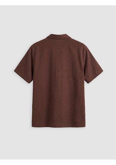Lcw Vision Kahverengi Regular Fit Krinkle Erkek Gömlek