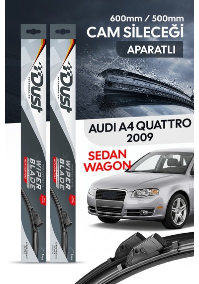 Audi A4 Quattro Sedan,wagon 2009-2009 Uyumlu Silecek Takımı 600mm/500mm S13
