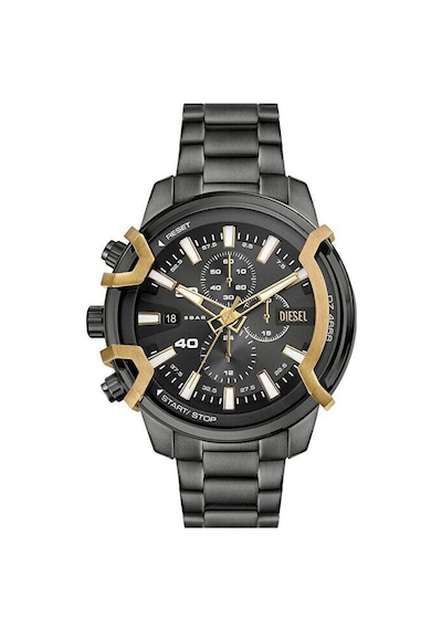 Diesel Dz4668 Quartz Çelik Füme 48 Mm Erkek Kol Saati Füme