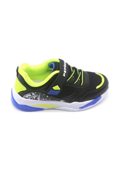Pepino 1648 Unisex Çocuk Spor Ayakkabı Siyah Sarı Siyah - Sarı
