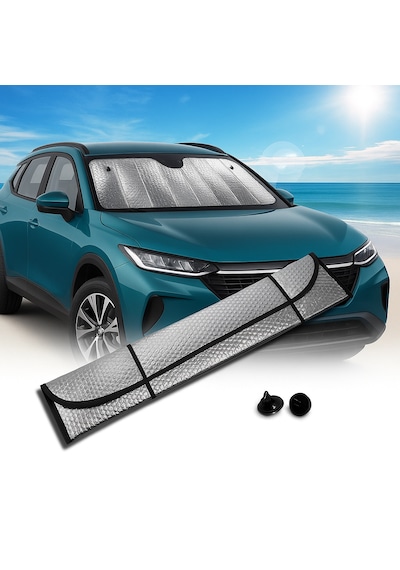 Katlanabilir Oto Ön Cam Güneşlik Isı Önleyici Araç Perdesi Toyota Corolla Fiat Egea Nissan Qashqai Volkswagen Pass Android