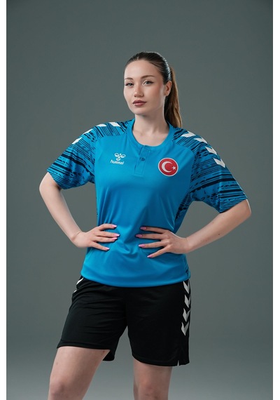 Hummel Milli Takım Line Kamp Tişört Turkuaz