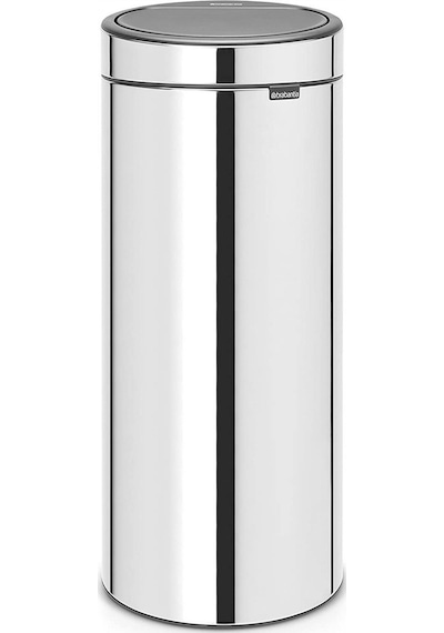 Brabantia Çöp Kutusu 30 Lt Touch Bın New Dokunmatik Parlak Çelik Siyah