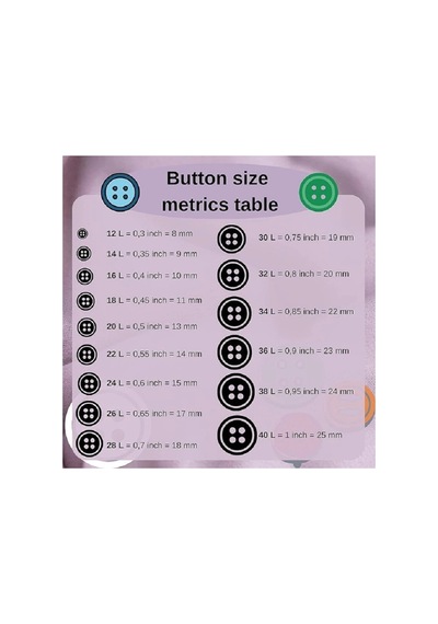 4 Delik Siyah Düğme - 28 Boy - 50 Adet - 625915621