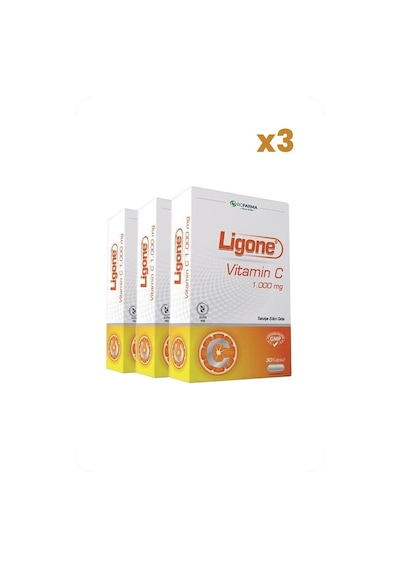 Ligone Vitamin C 1000 Mg 30 Kapsül X3 Adet