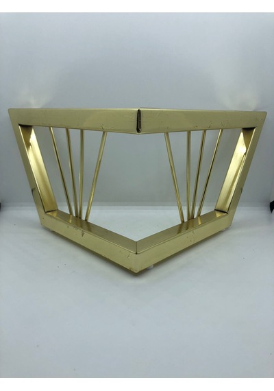 Metal, 15 24 24 Gold Kaplama Parlak Koltuk, Mobilya Ayağı 4 Adet Gold Kaplama