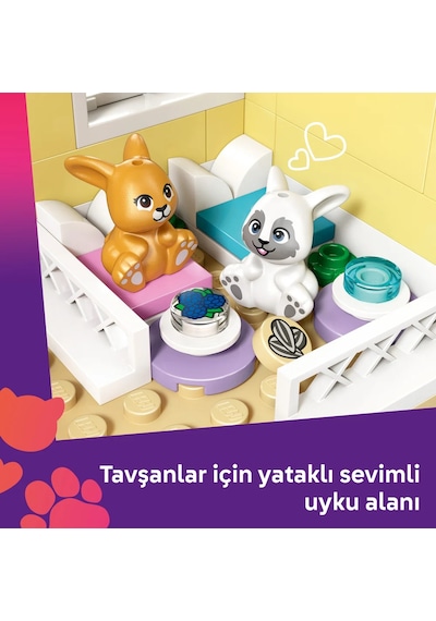 LEGO® Friends Heartlake Şehri Tavşan Oteli 42679 -5 Yaş ve Üzeri Çocuklar için Figür İçeren Yaratıcı Oyuncak Yapım Seti (161Parça)
