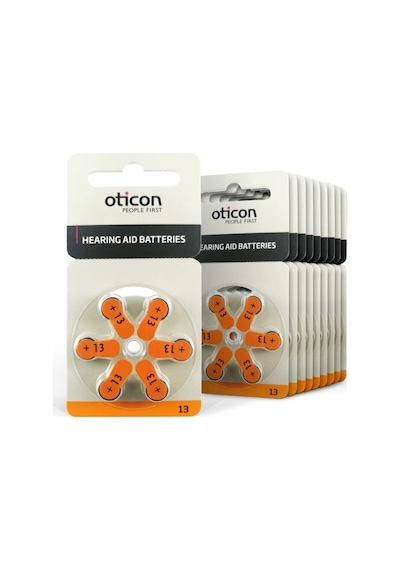 Oticon 13 Numara 1.45V İşitme Cihazı Pili 6 x 10'lu
