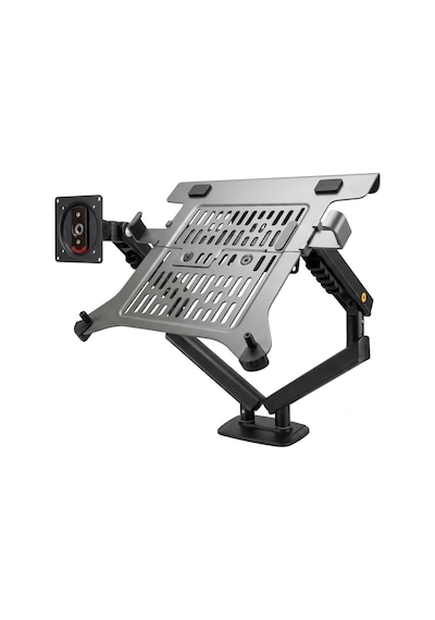 North Bayou Nb A5/c-l Amortisörlü 17"-27" Monitör Tutucu Ve 10"-17" Laptop Standı 2026 Yeni Tasarım