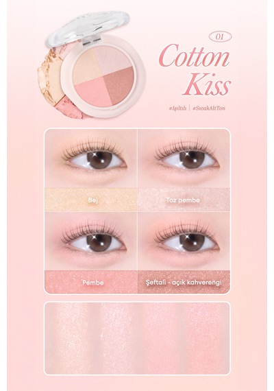 Dasıque Multi Quad Shadow 01 Cotton Kiss