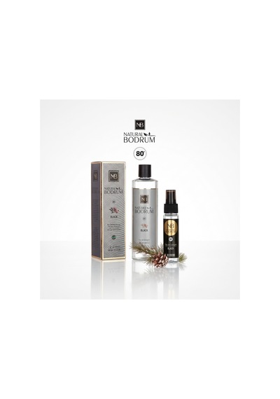 Black Kolonya İkili Set 400 Ml Dökmeli + 60 Ml Sprey Cep Boy %80 Alkollü
