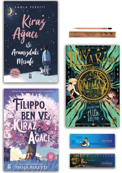 Genç Timaş Yedi Diyar Geçidi - Filippo Ben Ve Kiraz Ağacı - Kiraz Ağacı İle Aramızdaki Mesafe Set 3 Kitap