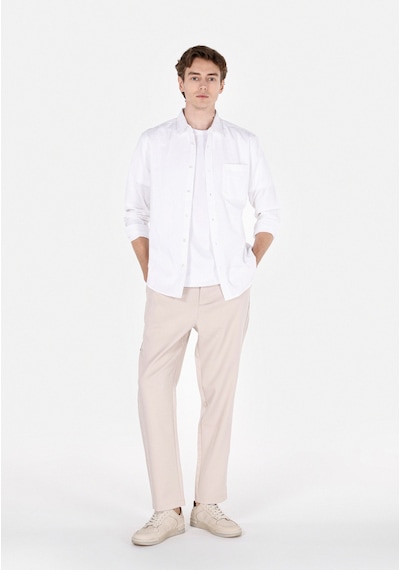 Colin's Colins Regular Fit Shirt Neck Düz Erkek Beyaz Uzun Kol Gömlek Cl1073762 Q1.v1 Wht Beyaz