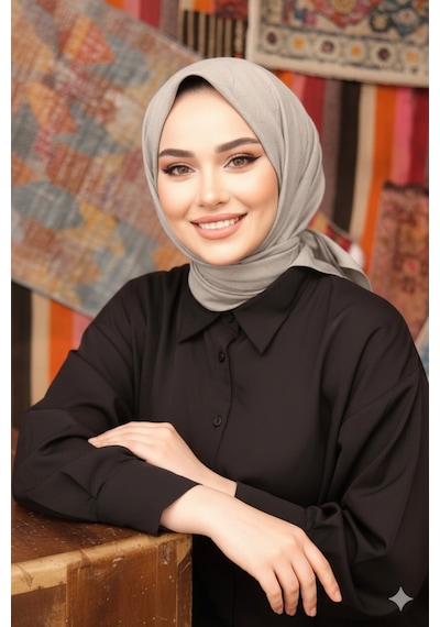 Bambu Kraş Eşarp Tesettür Giyim, Hafif, Rahat, Şık, Yüksek Kalite, Hijab, Scarf, Shawl Taş Rengi