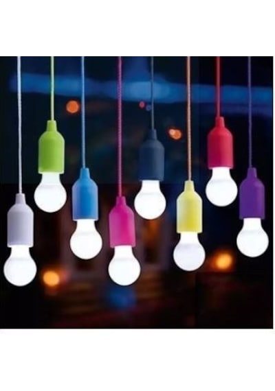 Cord Light Ch-6088 E27 Duy İpli Çek Yak Lamba Mor Pull