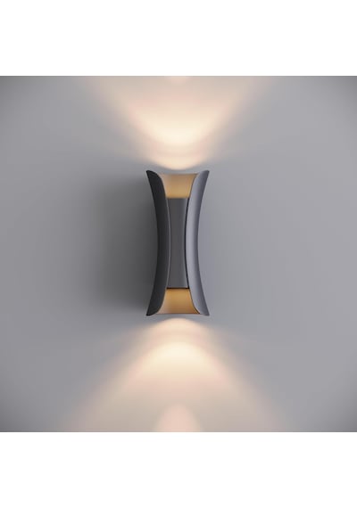 Butterfly Modern Led Duvar Apliği 80x100x220 Mm Ip65 Alüminyum Dış Mekan Bahçe Balkon Teras Villa Cephe Aydınlatması 3000k Antrasit Diğer