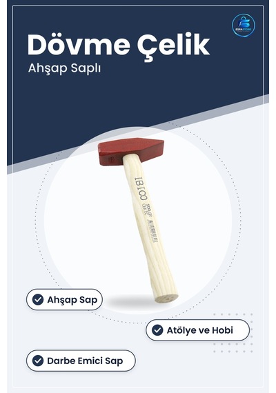 Tesviyeci Çekiç Ahşap Saplı Dövme Çelik Tesviye Çekici Atölye El
