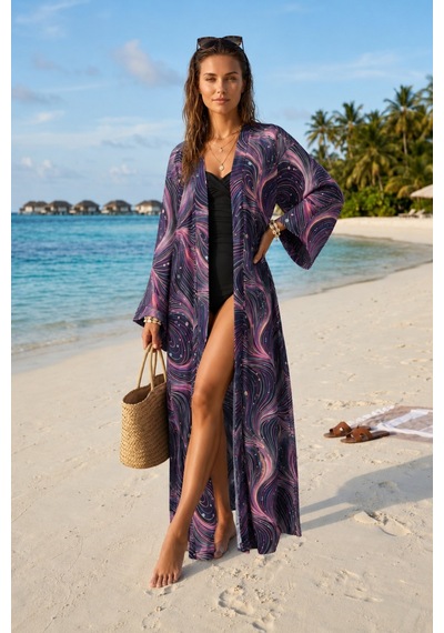Armonika Kadın Desen24 Beli Kuşaklı Yanları Yırtmaçlı Şifon Kimono Arm-26y001020 Çok Renkli Armonika Kadın Desen24 Beli Kuşaklı Yanları Yırtmaçlı Şifon Kimono Arm-26y001020 Çok Renkli