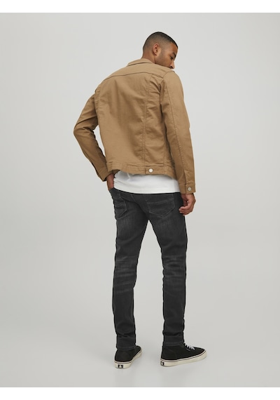 Jack & Jones Erkek Glenn Flox 124 Slim Fit Jean Black Denim