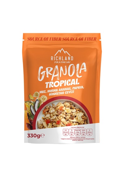 Richland Granola Tropikal Meyveli 330 G 5'li Avantaj Paketi Mıchu