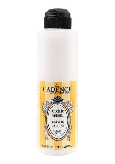 Cadence Su Bazlı Akrilik Yarı Mat Vernik 250 Ml Şeffaf
