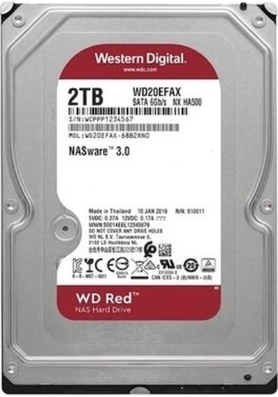 Wd Red 3,5 2tb 64mb 5400rpm Wd20efax
