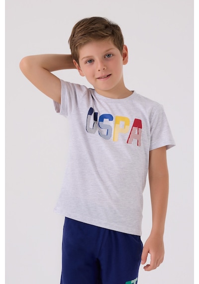 U.S. Polo Assn. U.s. Polo Assn Erkek Çocuk Gri Bermuda Takım Us818-c-v4 Gri