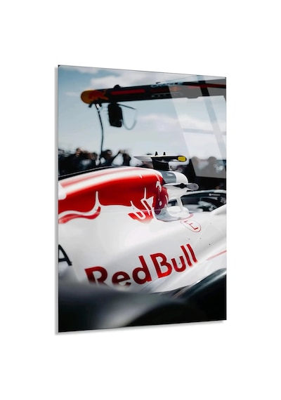 Red Bull Yarış Aracı F1 Cam Tablo Formula 1 Duvar Dekor Deg0793