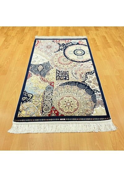 Mozaik Desenli 200 X 300 Cm İpek Halı Çok Renkli